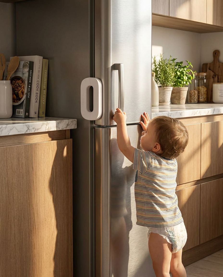 Refrigerator Safety Door Lock