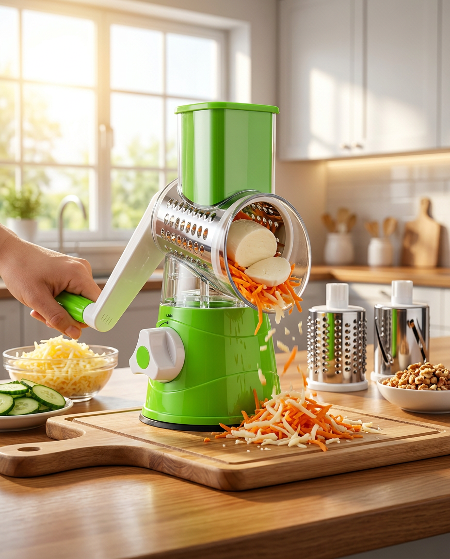 3-in-1 Drum Cheese Grater