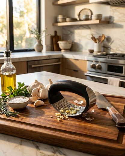 Stainless Steel Garlic Press
