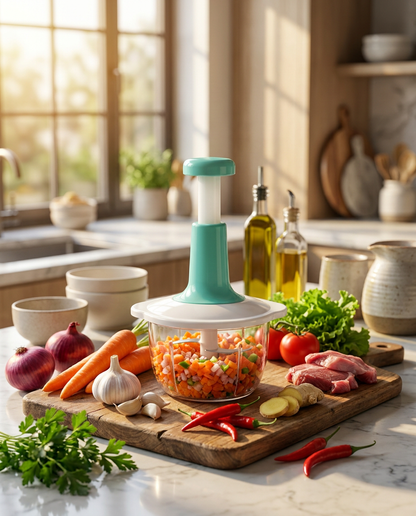 Hand Press Food Chopper-2L