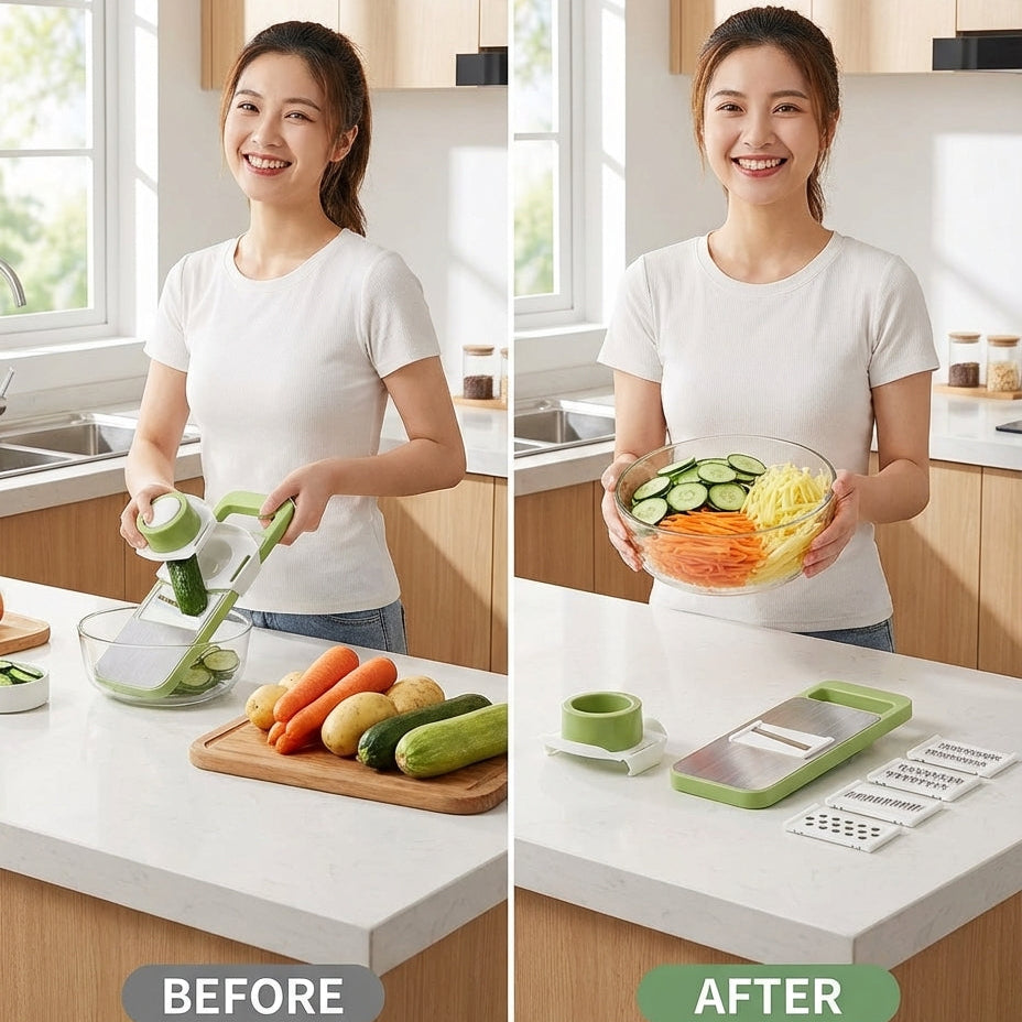 5-in-1 Vegetable Cutter Mandoline Slicer