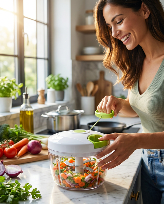 3-Blade Manual Food Chopper