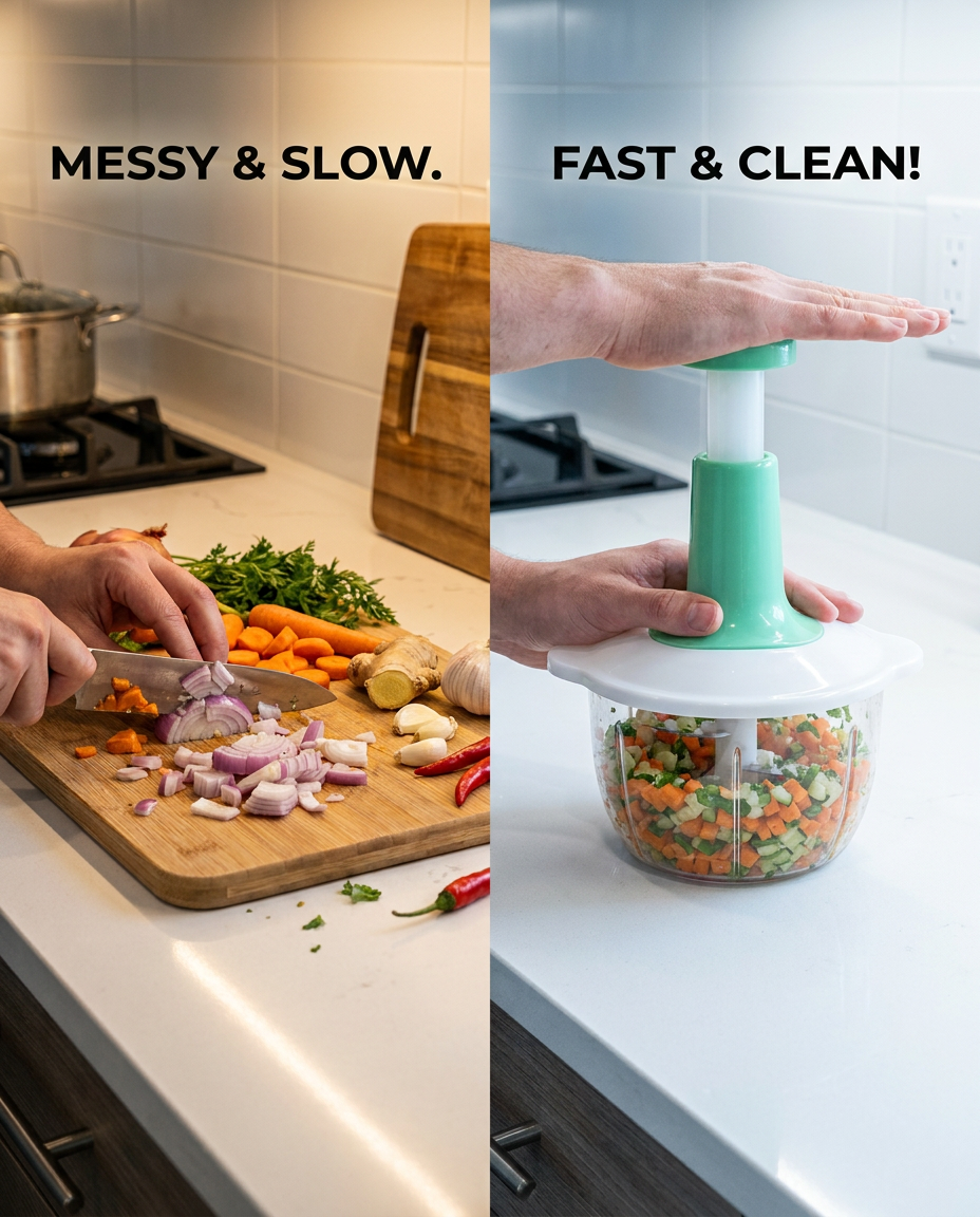Hand Press Food Chopper-2L