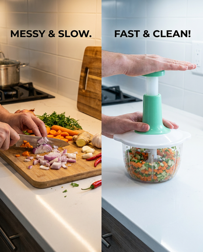 Hand Press Food Chopper-2L