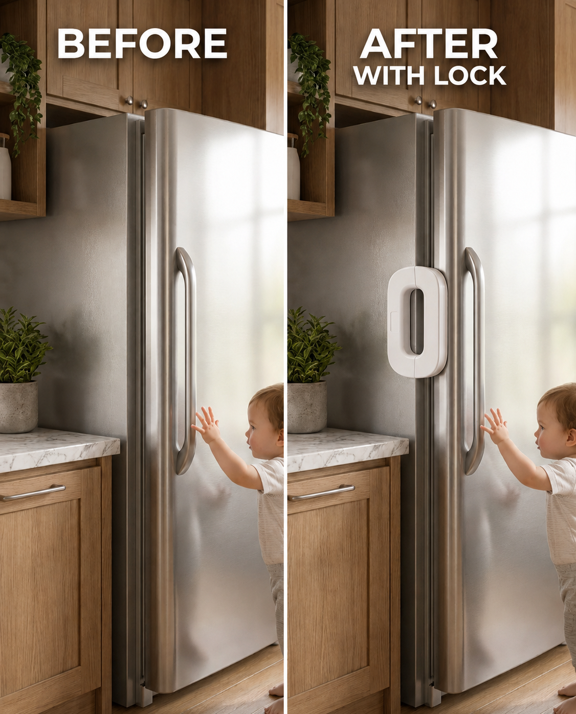 Refrigerator Safety Door Lock